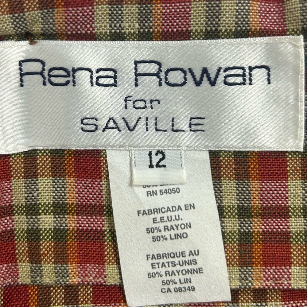 Vintage 90’s Rena Rowan for Saville Plaid Jumper Dress. Preppy. Dark Academia. - Picture 6 of 7